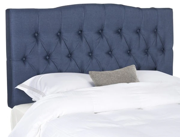 Safavieh Axel Queen Headboard Queen Size - Navy - Image 2