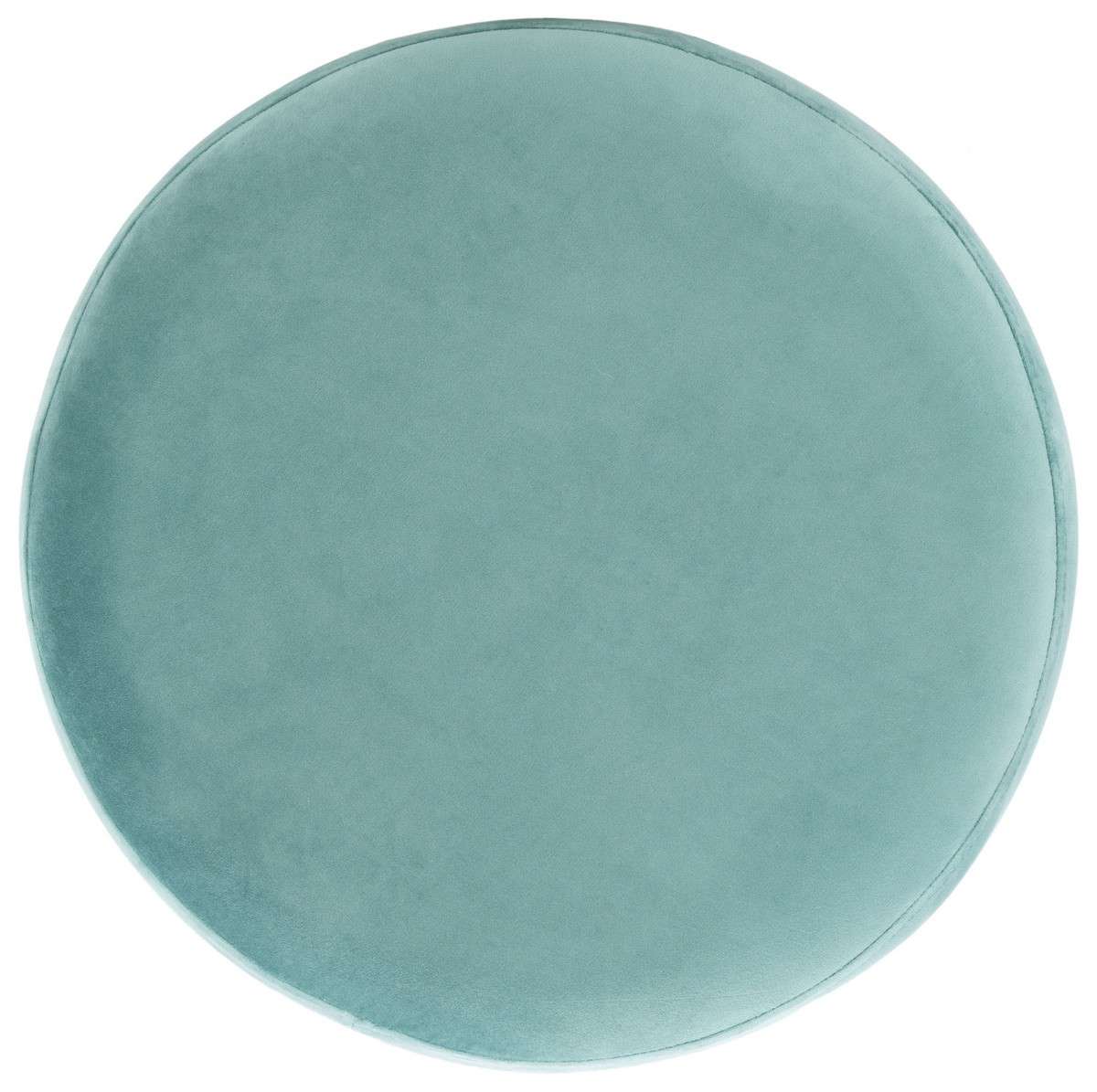 Safavieh Azai Round Ottoman - Seafoam - Image 3