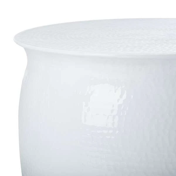 Safavieh Aztec Hammered Metal Table Stool - White - Image 3