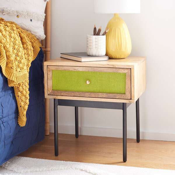 Safavieh Bahiti 1 Drawer Nighstand - Natural - Image 4