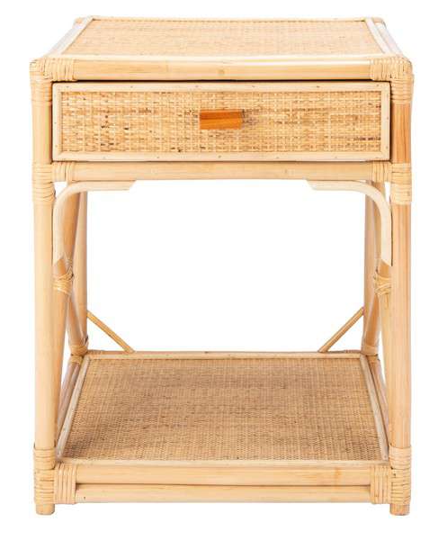 Safavieh Bali 1 Drawer 1 Shelf Nightstand - Natural - Image 2
