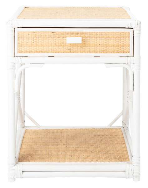 Safavieh Bali 1 Drawer 1 Shelf Nightstand - White - Image 2