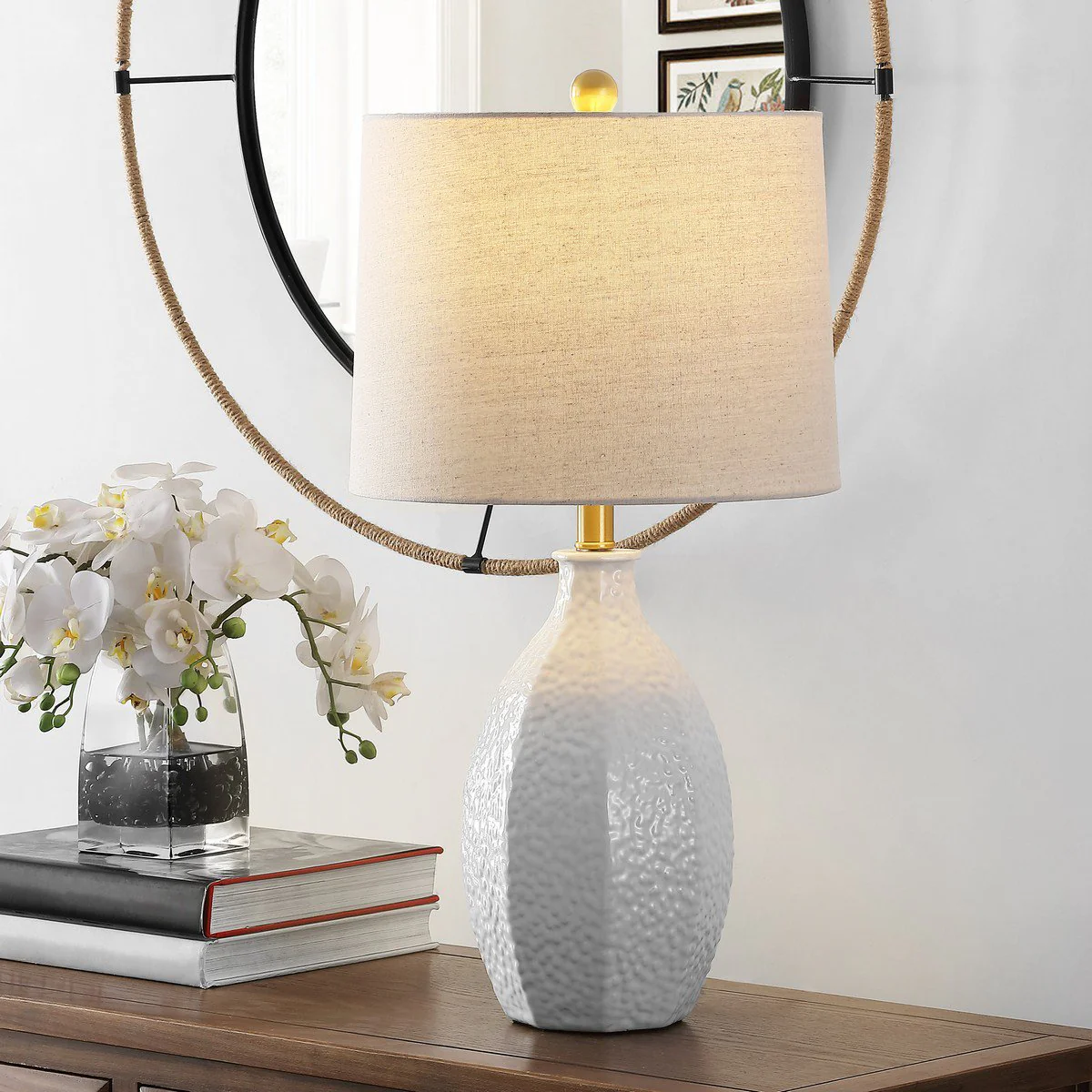 Safavieh Barli Table Lamp - Antique White - Image 3