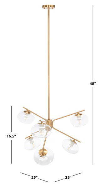 Safavieh Bartoli Chandelier - Black - Image 3
