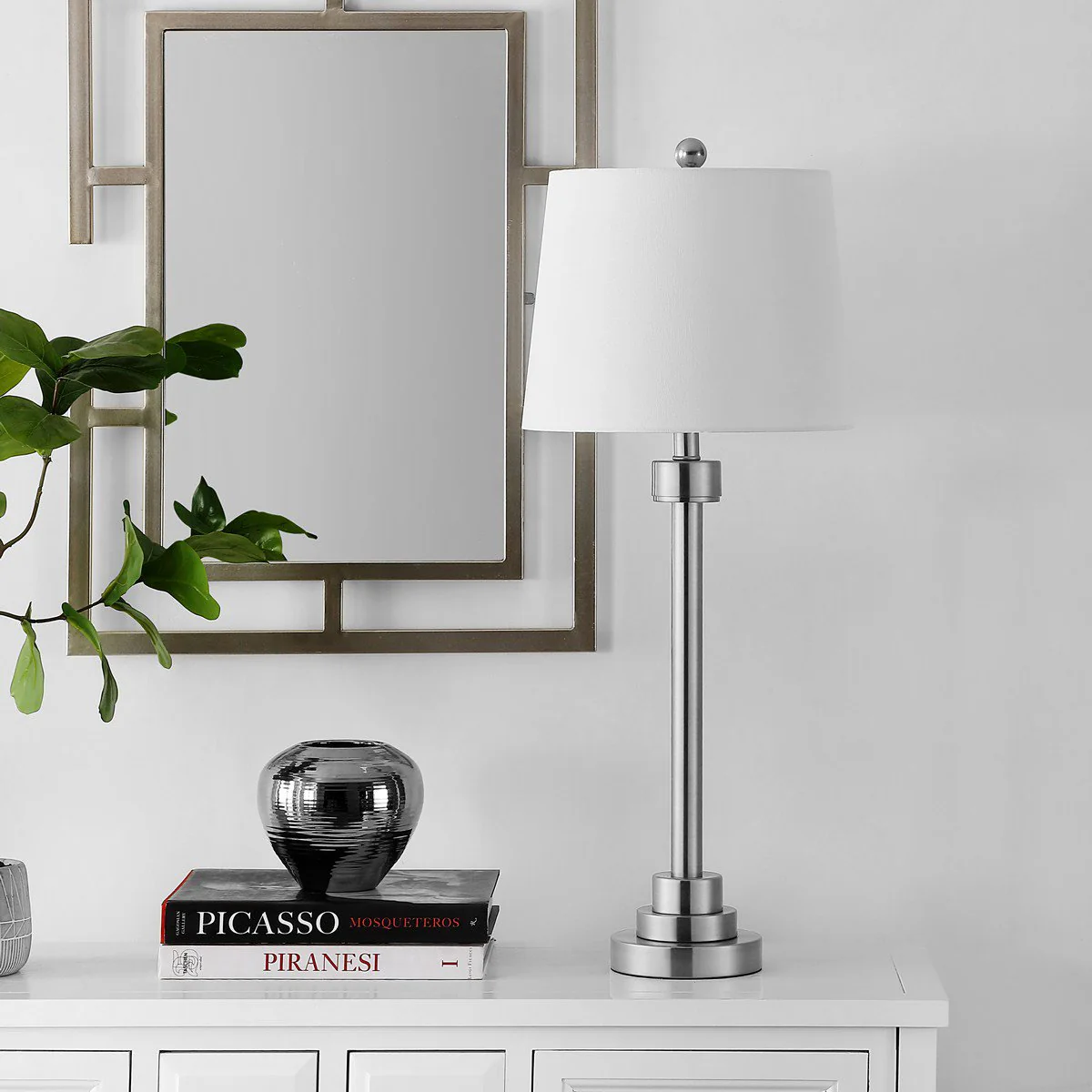Safavieh Baxter Iron Table Lamp - Nickel - Image 3
