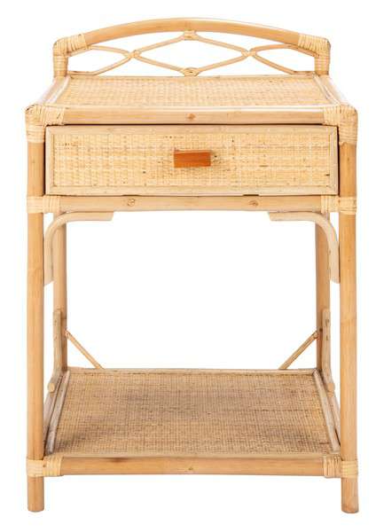 Safavieh Bea 1 Drawer 1 Shelf Nightstand - Natural - Image 2