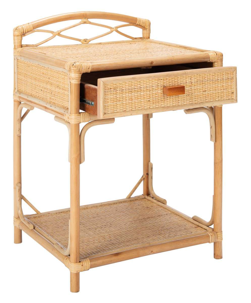 Safavieh Bea 1 Drawer 1 Shelf Nightstand - Natural - Image 3