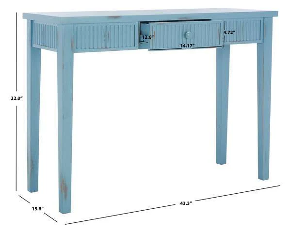 Safavieh Beale Console With Storage Drawer - Blue - Image 4