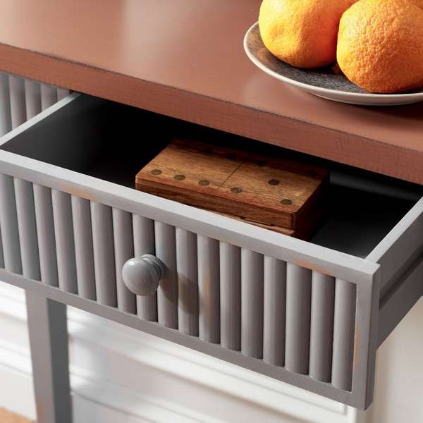 Safavieh Beale Console With Storage Drawer - Taupe - Image 3
