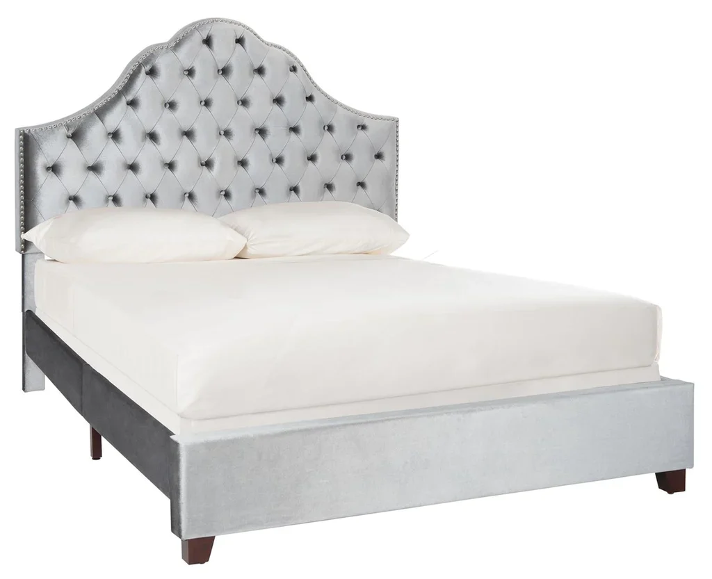 Safavieh Beckham Bed Full Size - Light Grey - Image 5