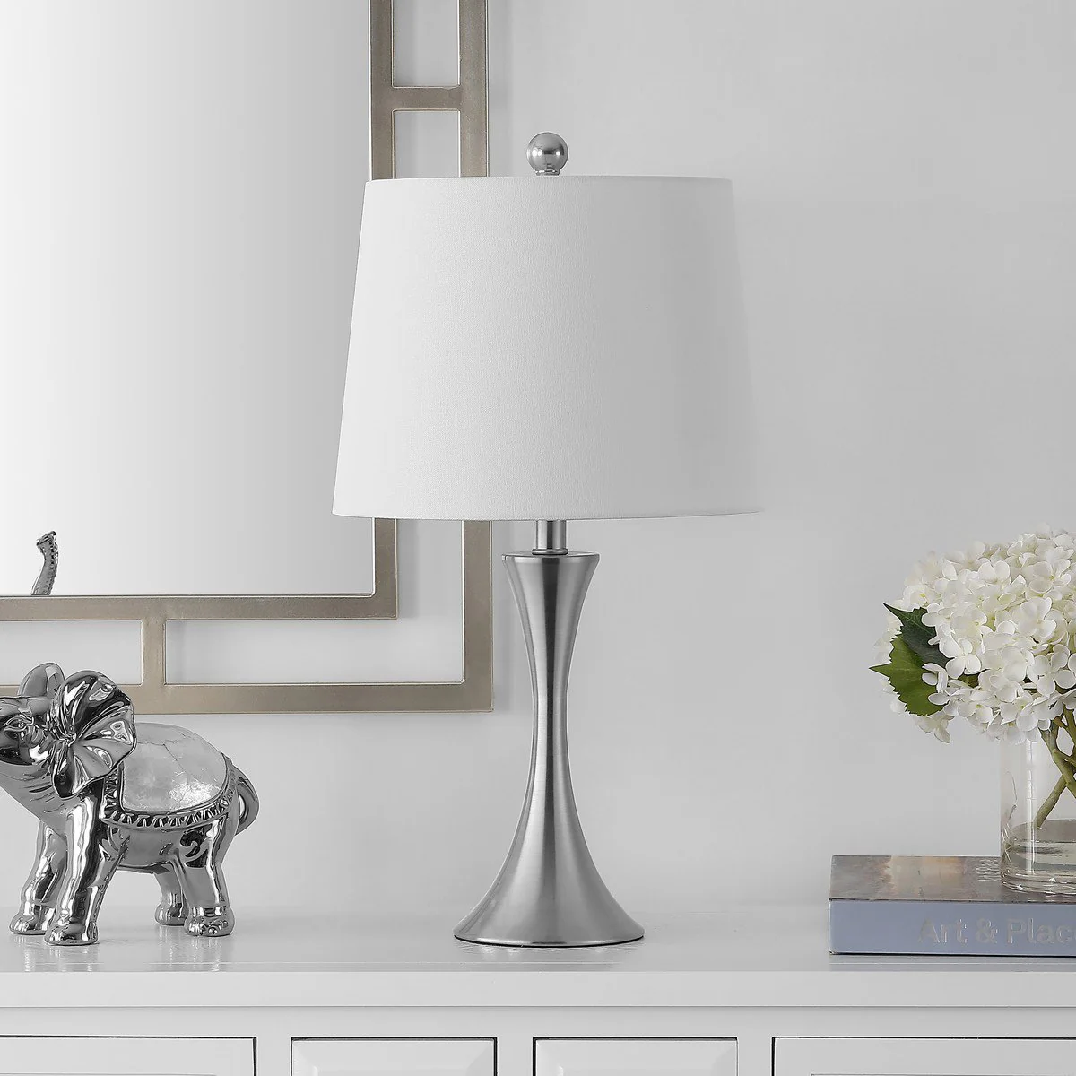 Safavieh Benita Iron Table Lamp - Nickel - Image 3