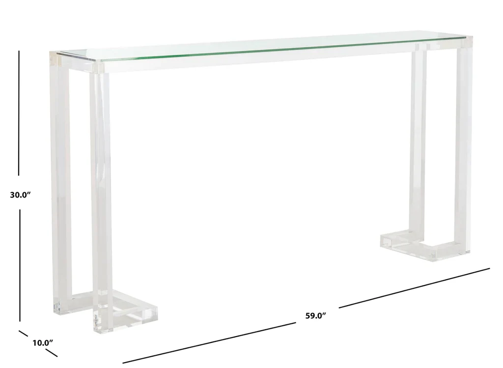 Safavieh Benji Acrylic Console Table - Clear - Image 6