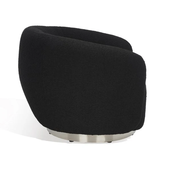 Safavieh Bernard Swivel Accent Chair - Black - Image 4