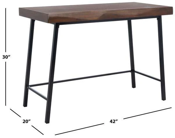 Safavieh Bernhart Desk - Walnut - Image 3