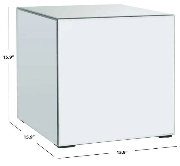 Safavieh Betony Mirrored Accent Table - Silver - Image 3