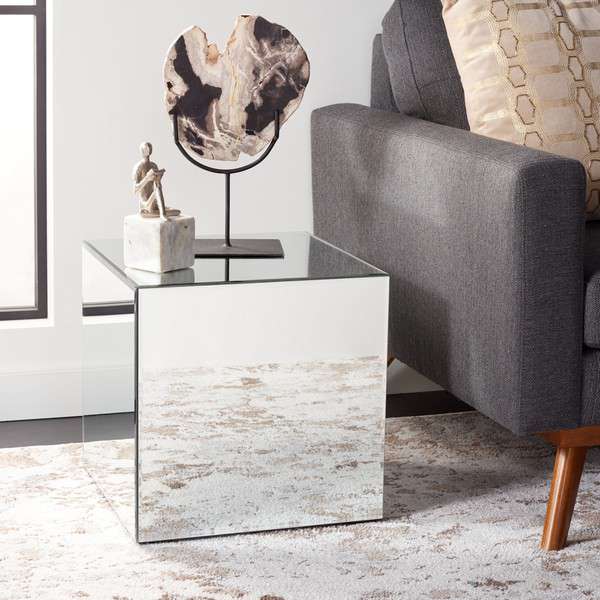 Safavieh Betony Mirrored Accent Table - Silver - Image 4