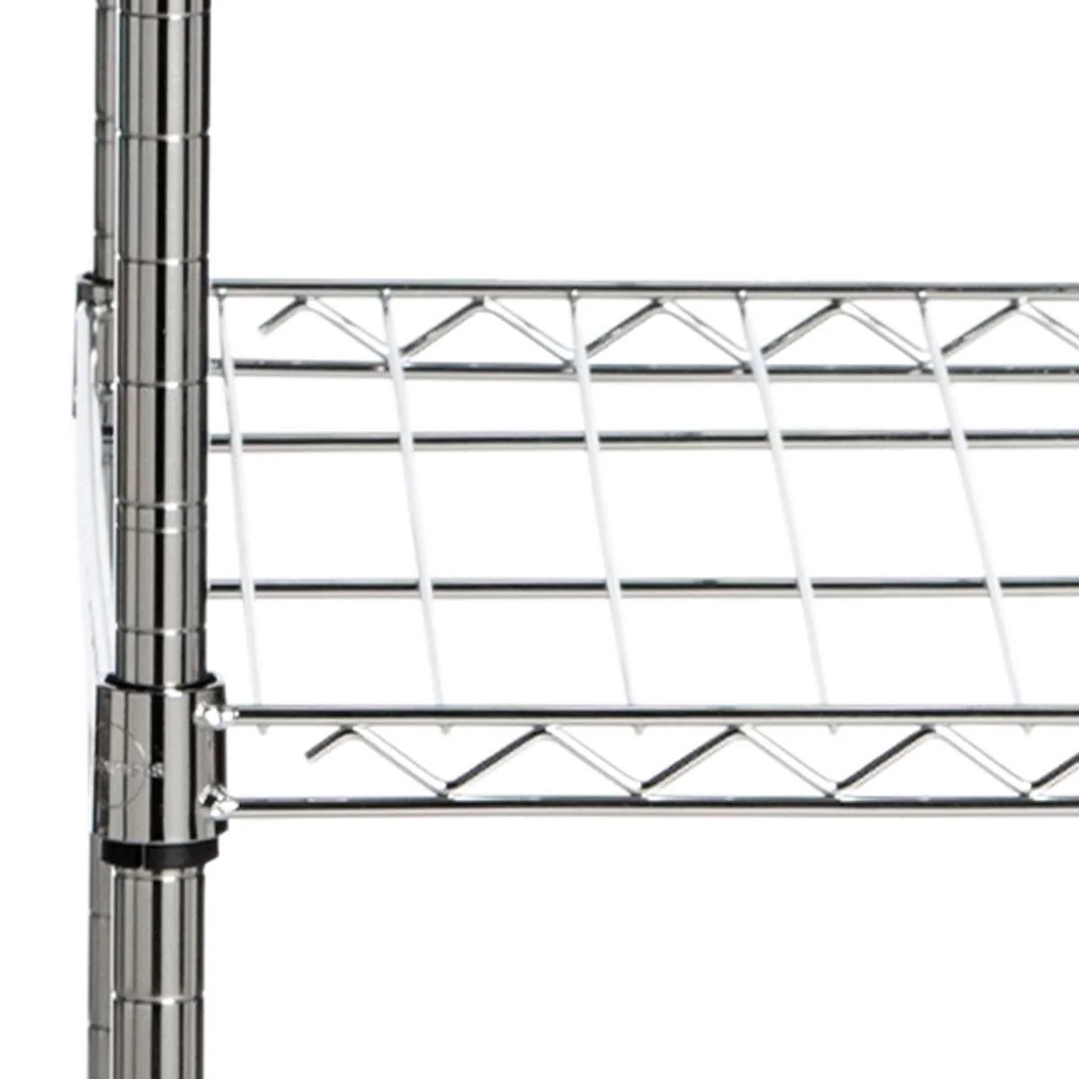 Safavieh Betsy Chrome Wire Adjustable Garment Rack (47.2 In. W X 17.7 In. D X 59.1 In. H) - Chrome - Image 2