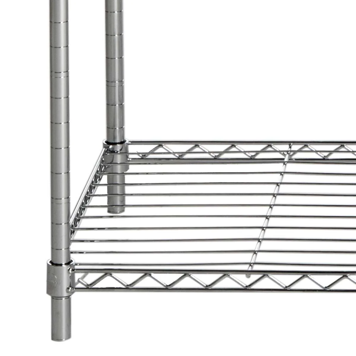 Safavieh Betsy Chrome Wire Adjustable Garment Rack (47.2 In. W X 17.7 In. D X 59.1 In. H) - Chrome - Image 3