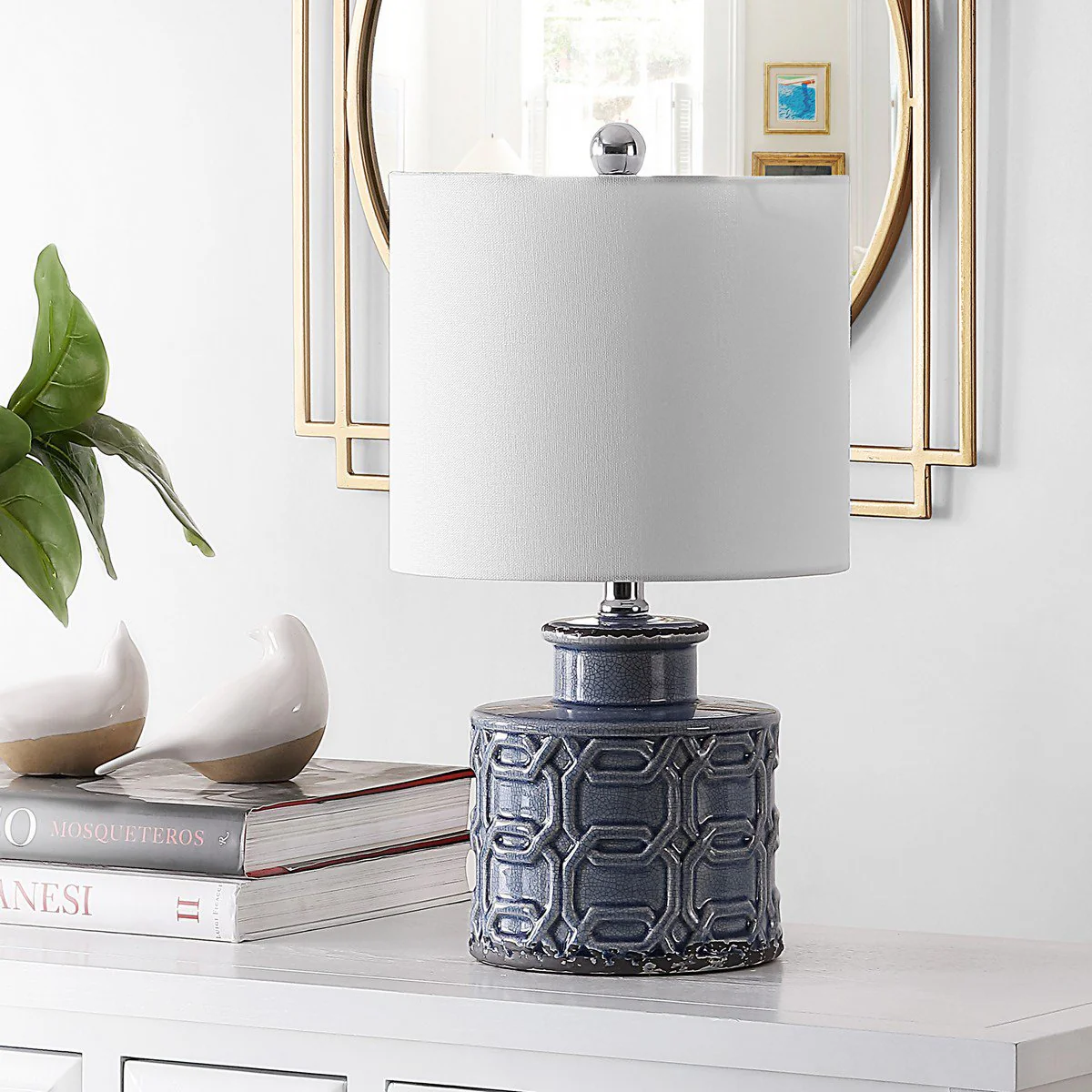 Safavieh Bijou Ceramic Table Lamp - Blue - Image 3