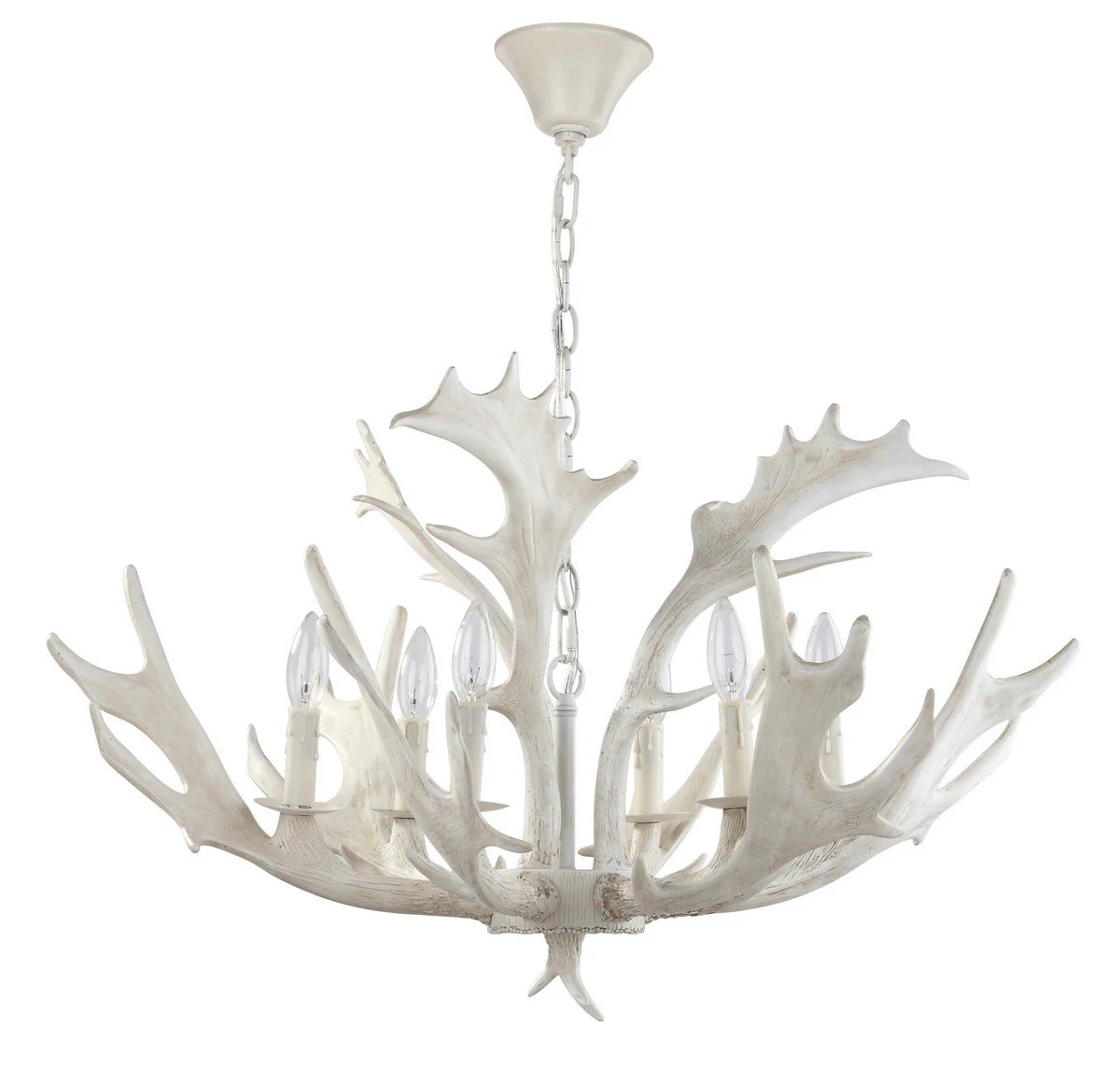 Safavieh Birch 30-Inch Dia Antler Chandelier - White - Image 2
