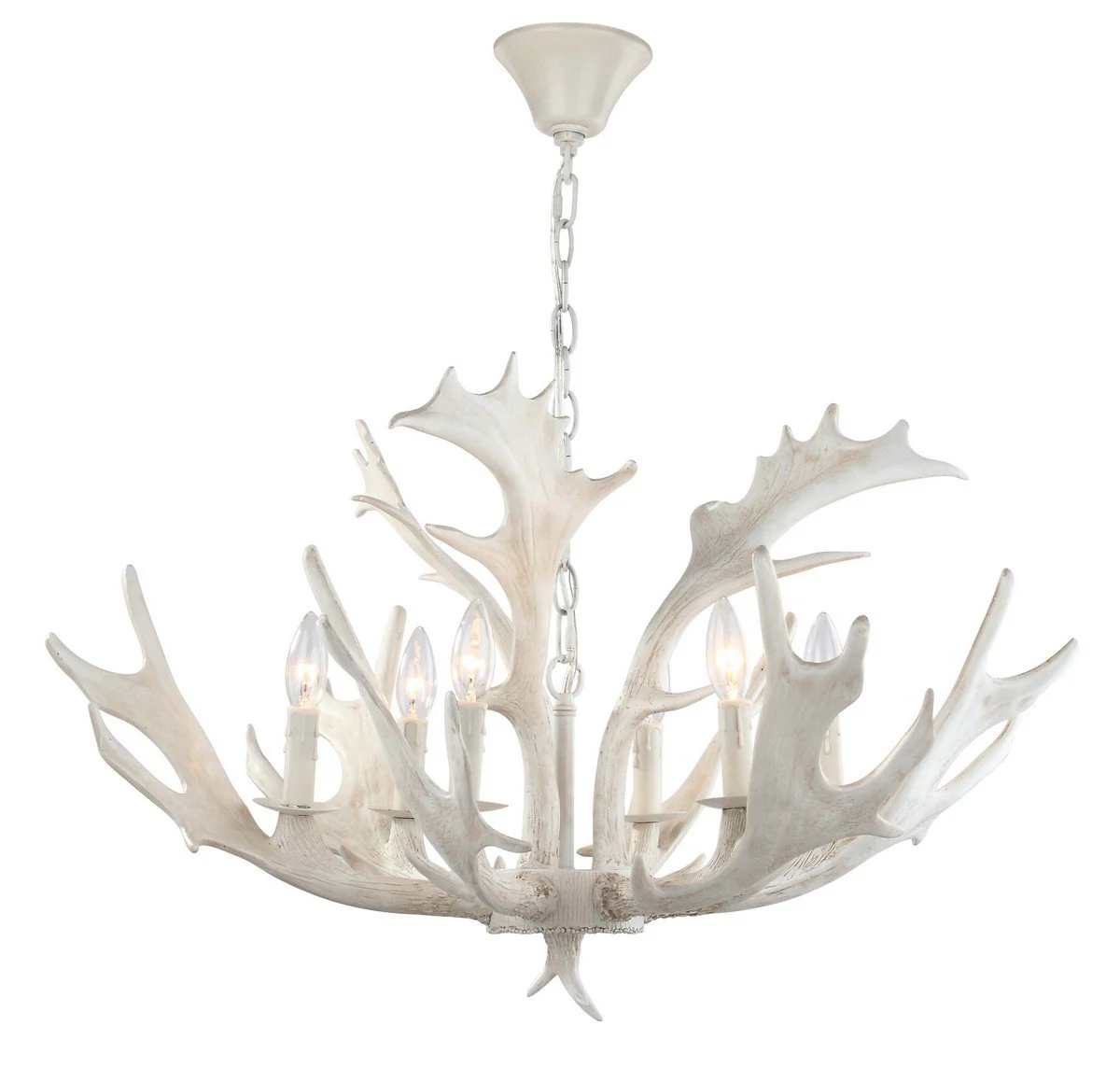 Safavieh Birch 30-Inch Dia Antler Chandelier - White - Image 3