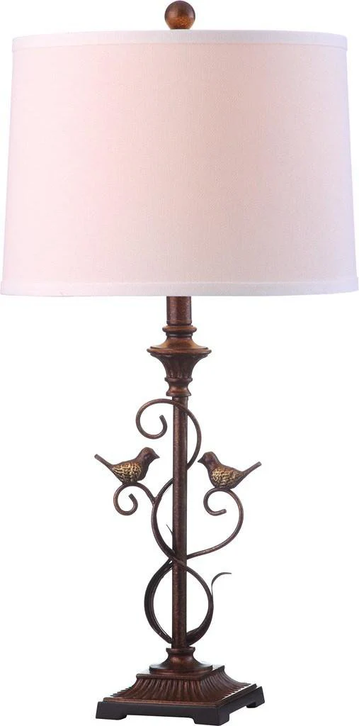 Safavieh Birdsong 28-Inch H Table Lamp Set Of 2 - Oil Rubbed Bronze (Black) - Image 3