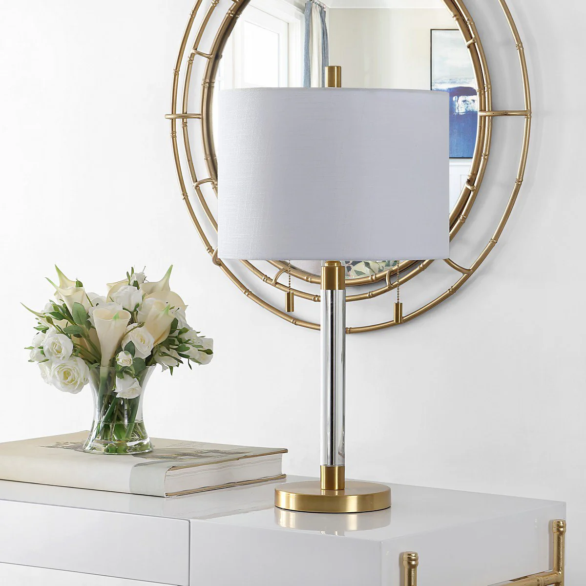 Safavieh Bixby Glass Table Lamp - Brass - Image 3