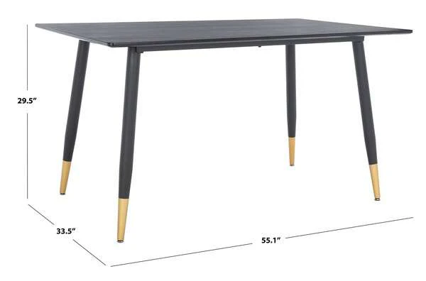 Safavieh Acre Dining Table - Black - Image 3