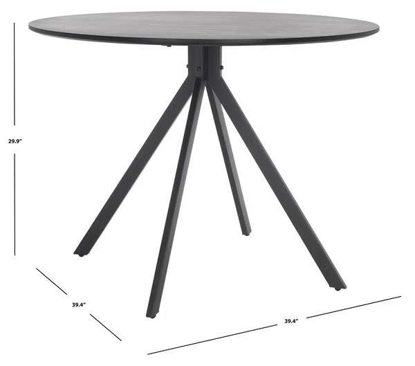 Safavieh Skyden Dining Table - Black - Image 3