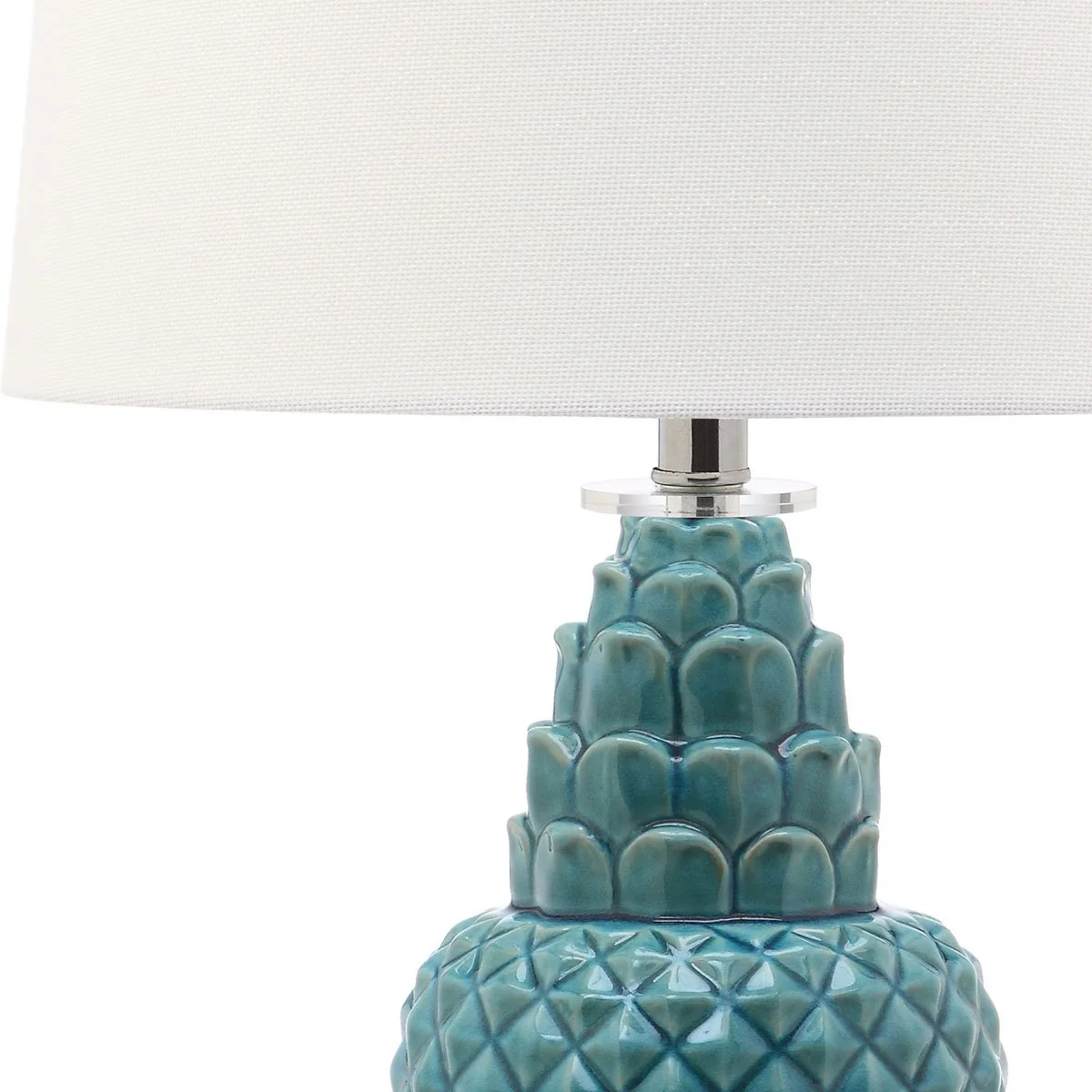 Safavieh Blakely 28-Inch H Teal Table Lamp Set Of 2 - Blue - Image 3
