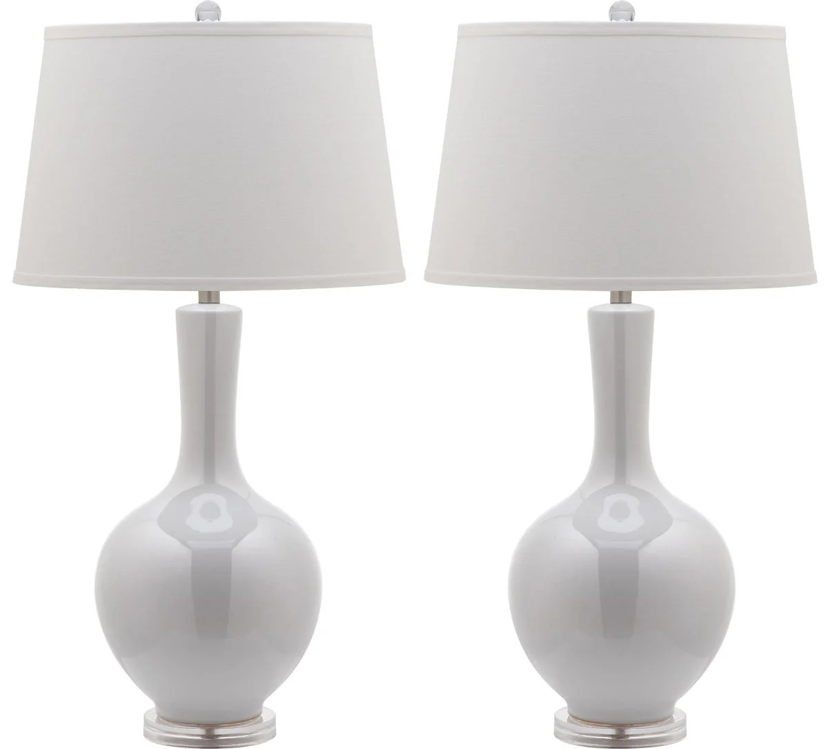 Safavieh Blanche 32-Inch H Gourd Lamp Set Of 2 - White - Image 2