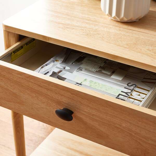 Safavieh Boden 1 Drawer Nightstand - Natural - Image 4