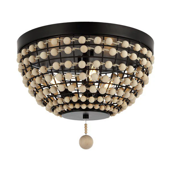 Safavieh Bolson Chandelier - Natural Wood - Image 2