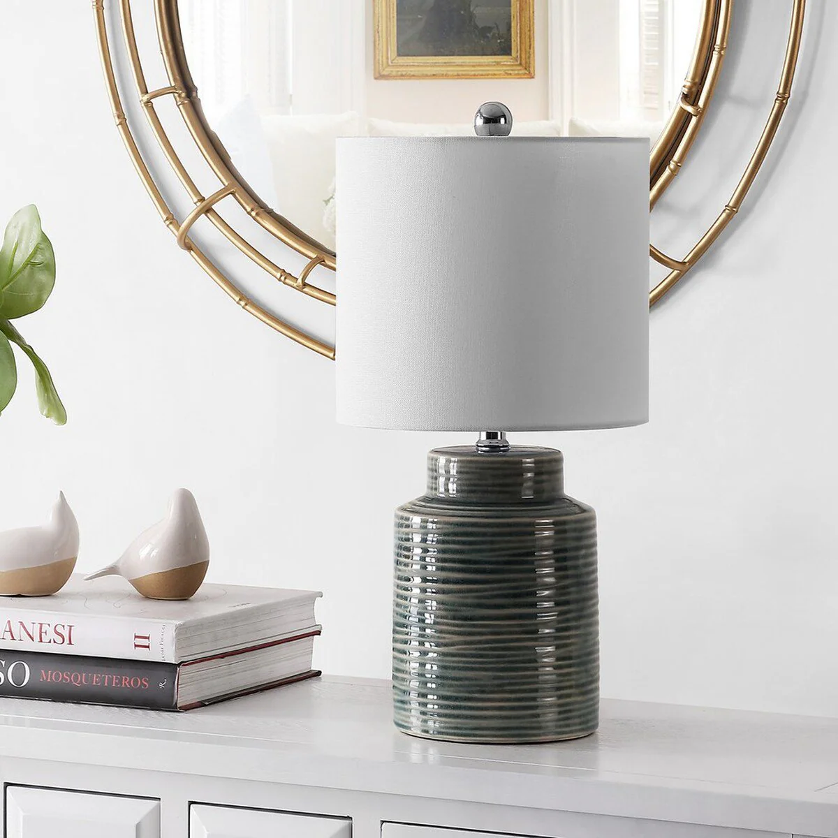 Safavieh Boris Glass Table Lamp - Blue - Image 3