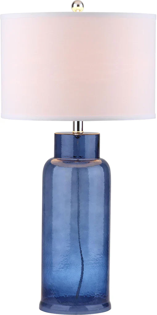 Safavieh Bottle 29-Inch H Glass Table Lamp Set Of 2 - Blue - Image 2