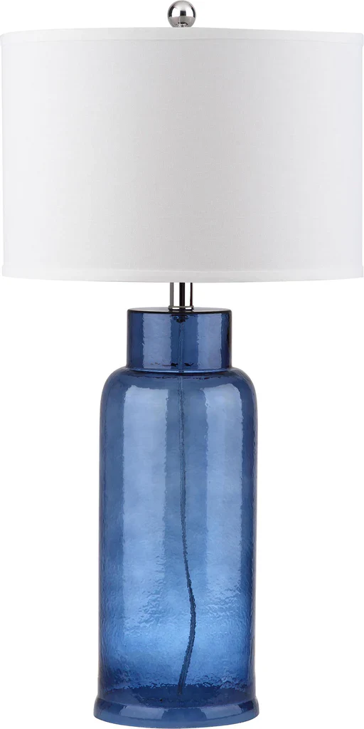 Safavieh Bottle 29-Inch H Glass Table Lamp Set Of 2 - Blue - Image 3