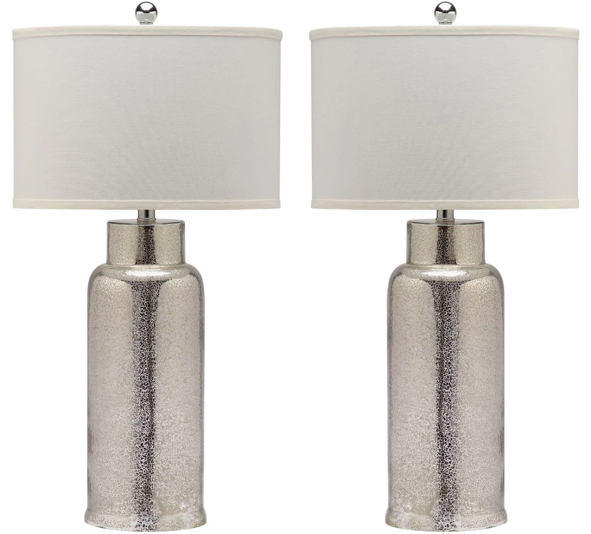 Safavieh Bottle 29-Inch H Glass Table Lamp Set Of 2 - Ivory - Image 2
