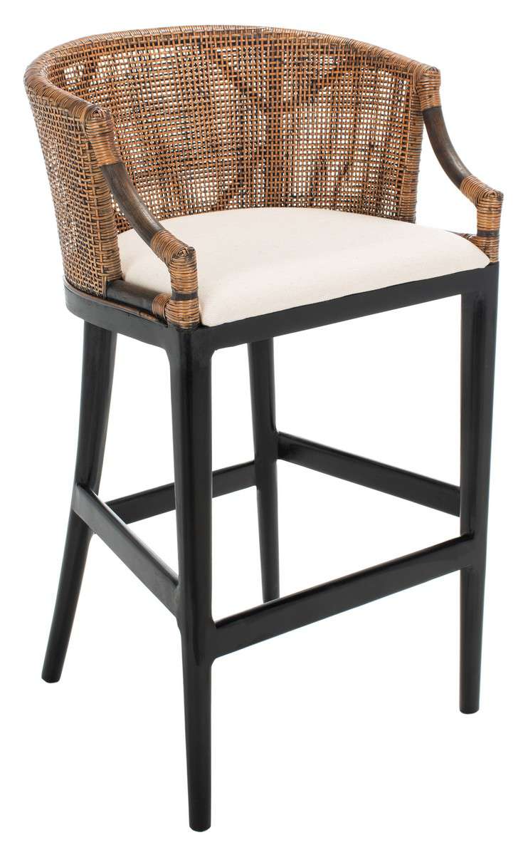 Safavieh Brando Bar Stool - Natural Wash - Image 3