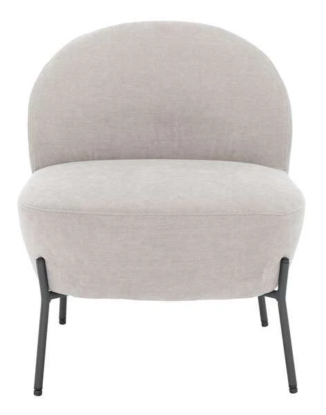 Safavieh Brax Petite Slipper Chair - Light Gray - Image 2