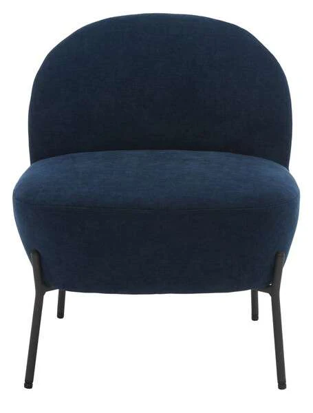 Safavieh Brax Petite Slipper Chair - Navy - Image 2