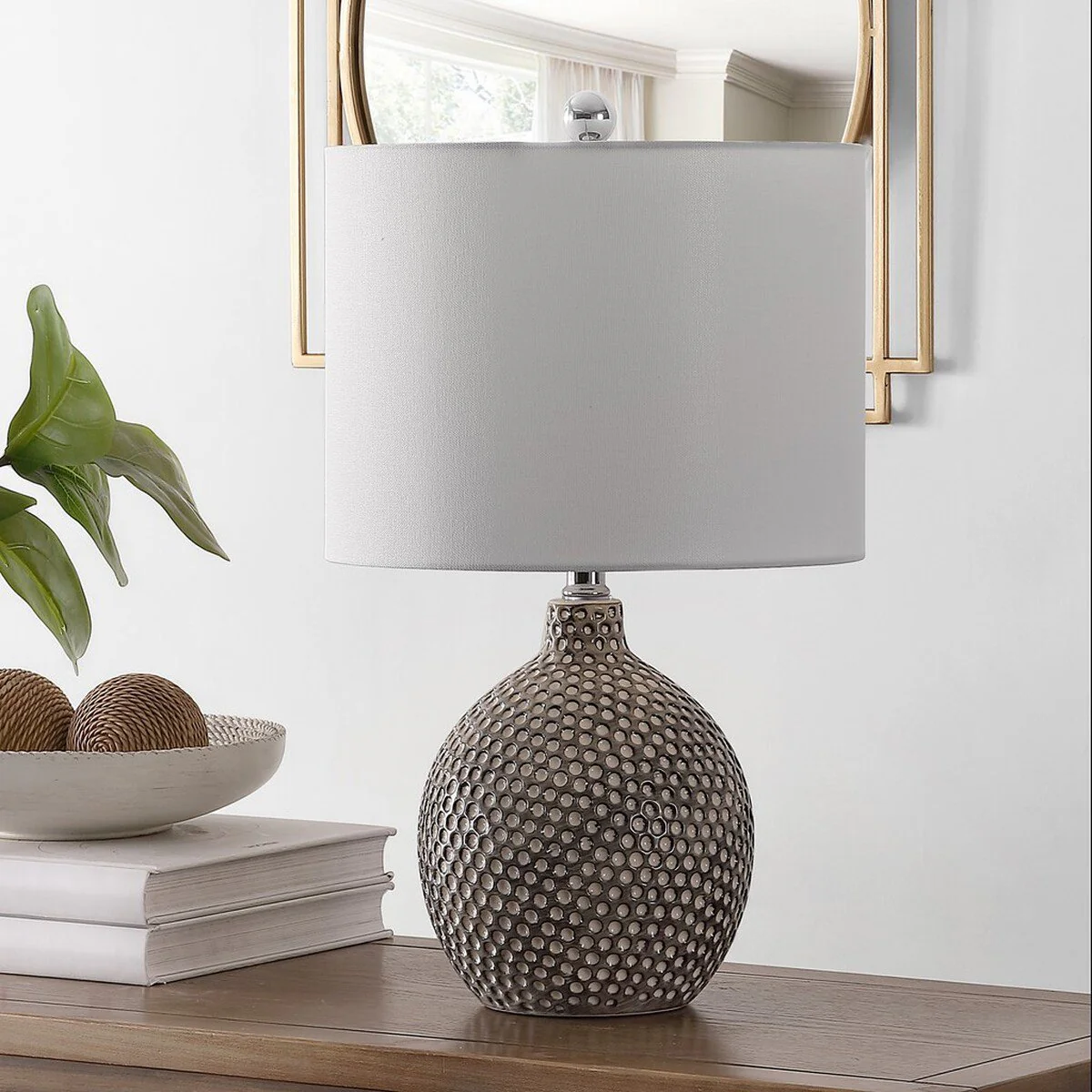 Safavieh Breeda Ceramic Table Lamp - Ivory - Image 3