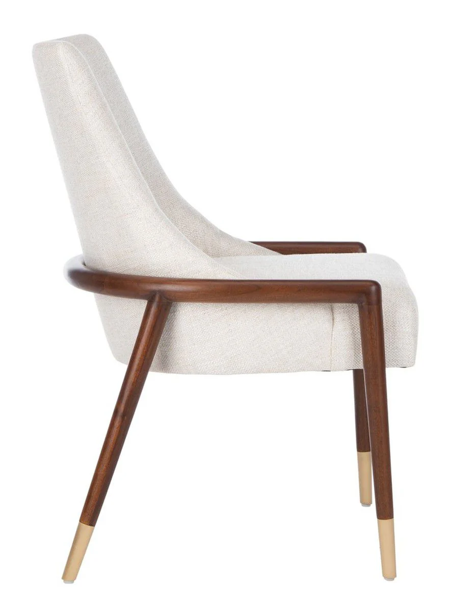 Safavieh Brennan Mid-Century Chair - Cream - Image 4