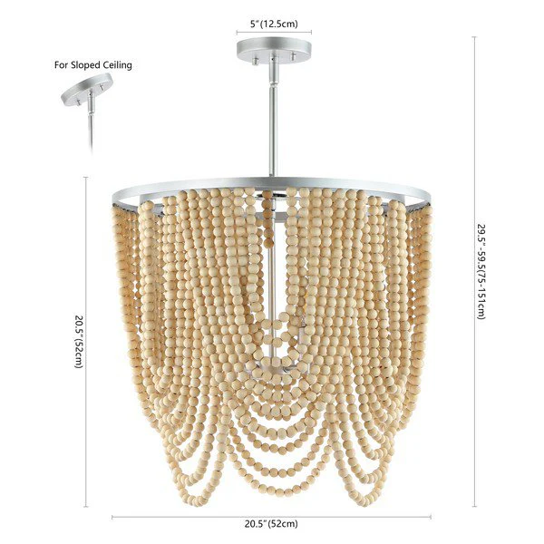 Safavieh Bressi Chandelier - Silver - Image 3