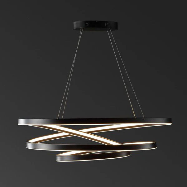 Safavieh Brianne Infinity Chandelier - Black - Image 2