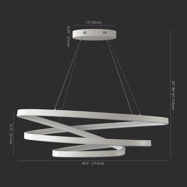 Safavieh Brianne Infinity Chandelier - White - Image 3