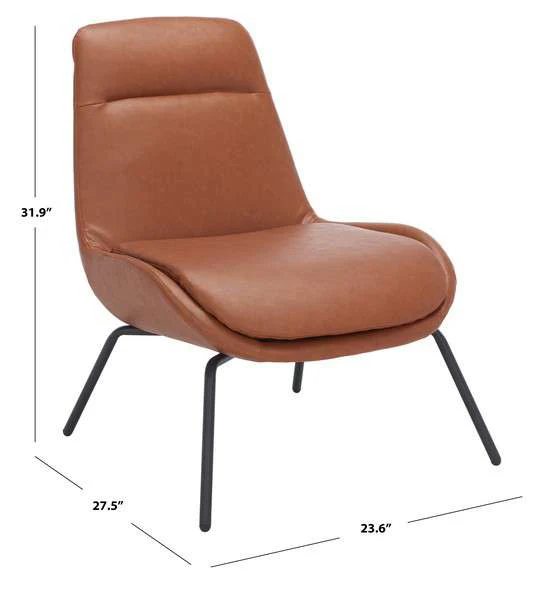 Safavieh Bridger Accent Chair - Cognac - Image 4