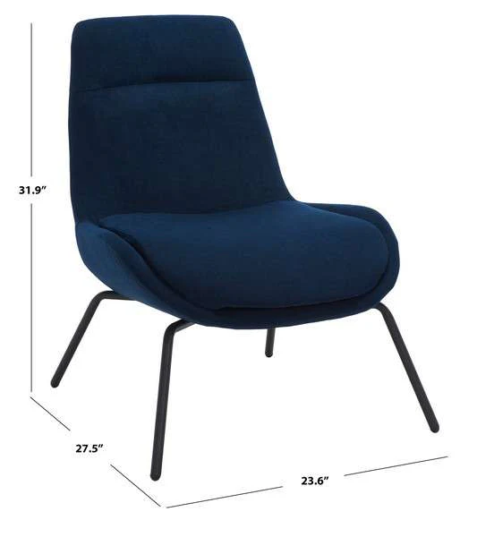 Safavieh Bridger Accent Chair - Navy - Image 4