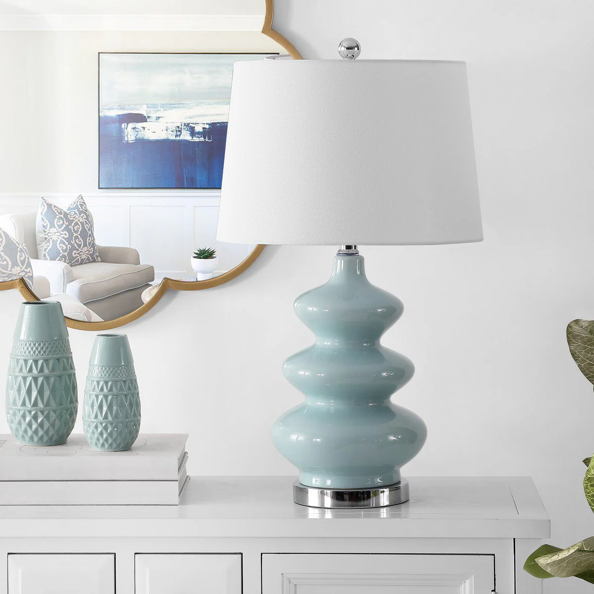 Safavieh Brielle Table Lamp - Blue - Image 3