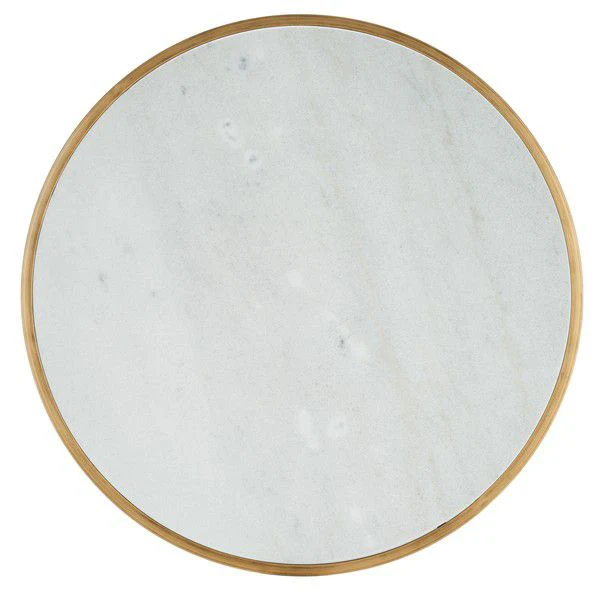 Safavieh Brynna Rd Marble Coffee Table - Bronze - Image 5