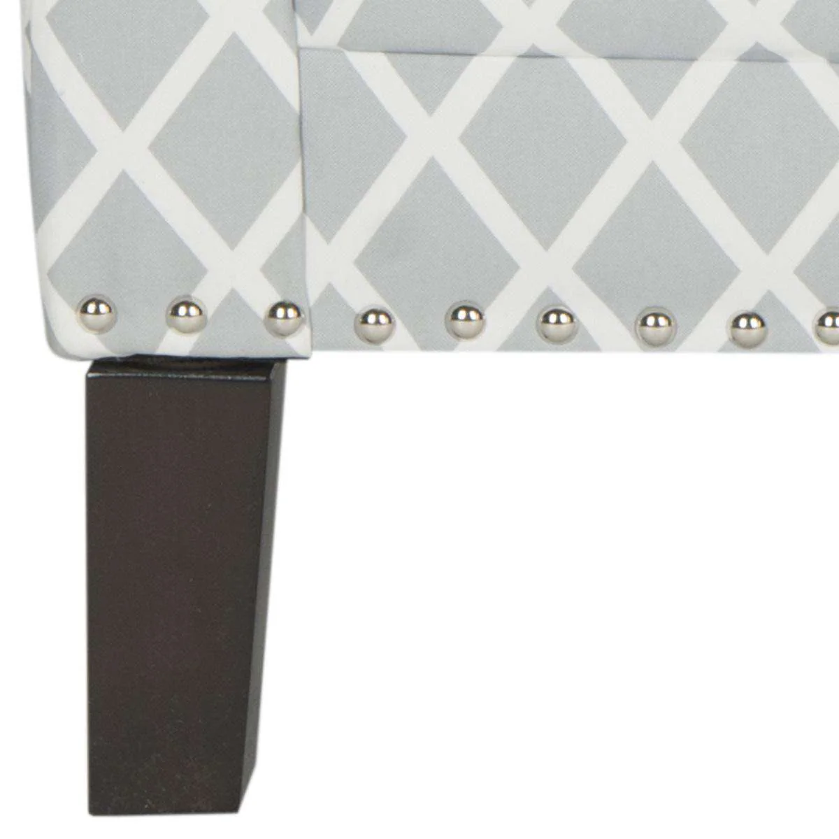 Safavieh Buckler Club Chair - Silver Nail Heads - Gray - Image 4